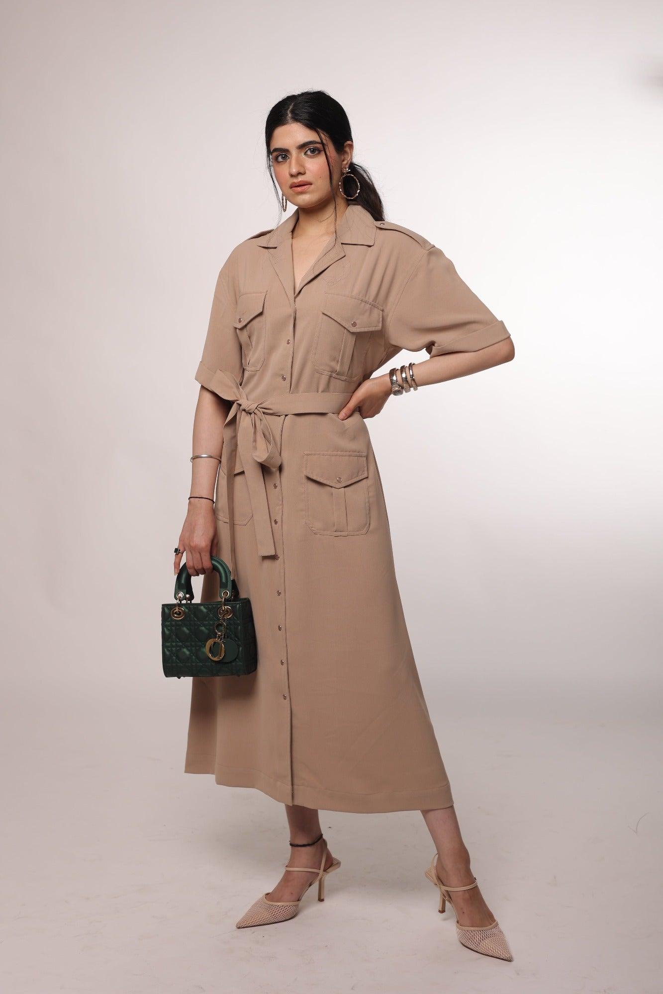 Kiera Safari Dress The Ackee Shop Kiera Safari Dress The Ackee Shop
