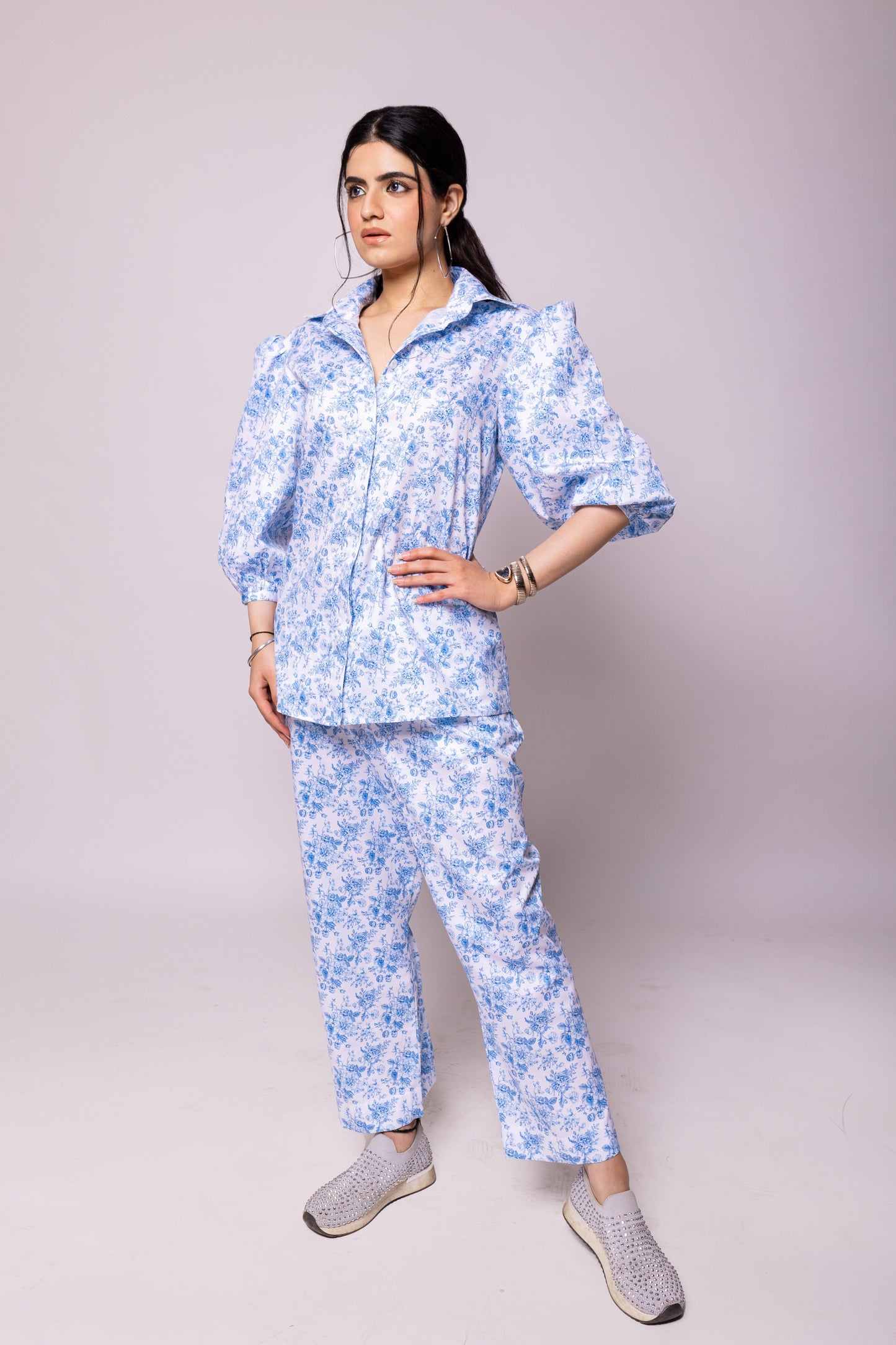 Blue Garden Pant - Ackee