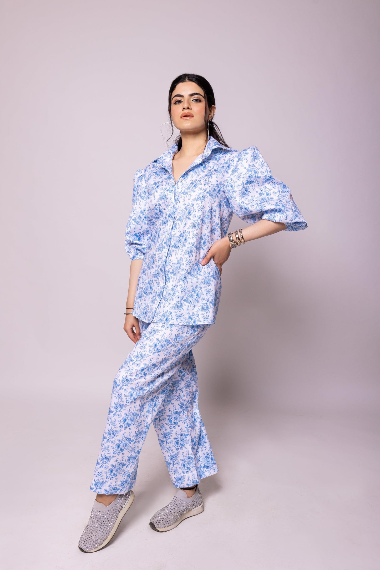 Blue Garden Pant - Ackee