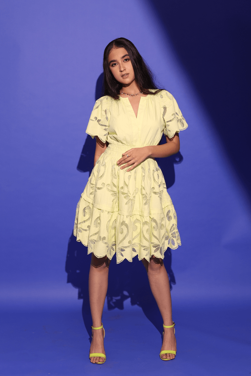 Neon Fun Dress - Ackee